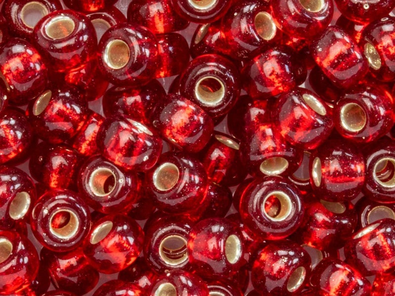 Miyuki Round Seed Beads Size 6/0 20g Silver Lined Ruby - Image 4