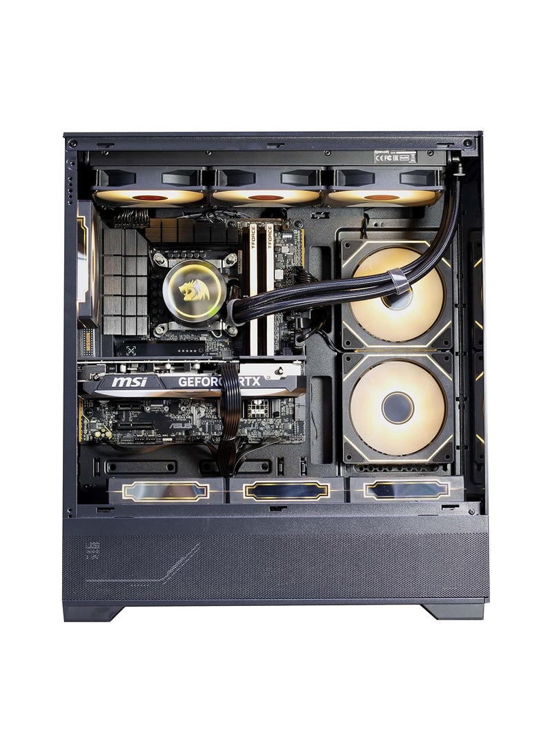 NANOTECH Nightfall Dominator Gaming PC - Intel Core i7-14700KF, DDR5 32GB (2*16) Ram, 2TB NVMe M.2 SSD, Nvidia GeForce RTX 5070 Ti 16GB GDDR7 Graphics Card, 3 Fan AIO Liquid Cooler, 850W Power Supply, Windows 11 Pro | Wi-Fi - Image 2
