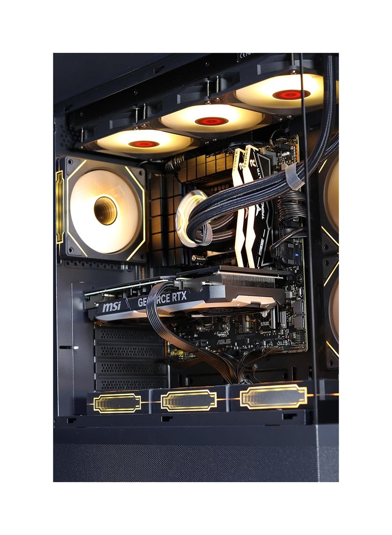 NANOTECH Nightfall Dominator Gaming PC - Intel Core i7-14700KF, DDR5 32GB (2*16) Ram, 2TB NVMe M.2 SSD, Nvidia GeForce RTX 5070 Ti 16GB GDDR7 Graphics Card, 3 Fan AIO Liquid Cooler, 850W Power Supply, Windows 11 Pro | Wi-Fi - Image 3