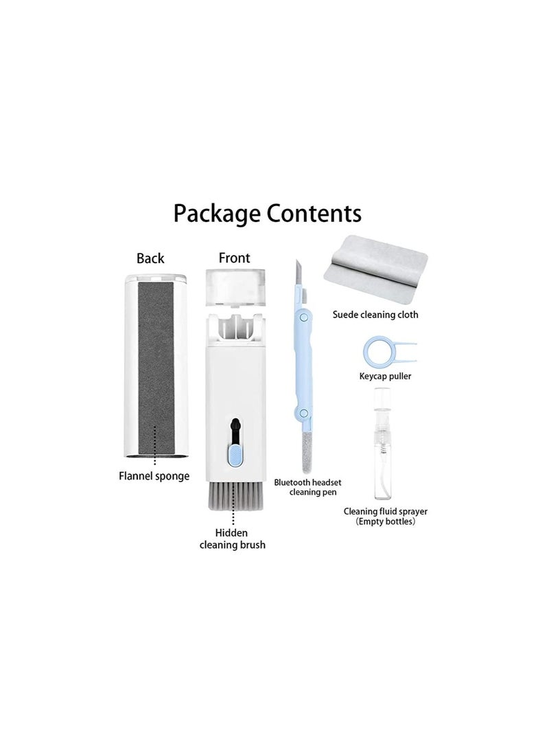 FASHION MANIA - Laptop Cleaner, Upgrade 7 in 1 Cleaner kit, Keyboard ,for Ipad, for Earbuds/Phone/Laptop/PC Monitor/Camera/Watch(Blue) - Image 1