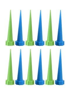 NIBEMINENT 12-Piece Automatic Potted Flower Self Watering Device Blue/Green  - Image 1
