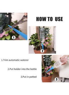NIBEMINENT 12-Piece Automatic Potted Flower Self Watering Device Blue/Green  - Image 3