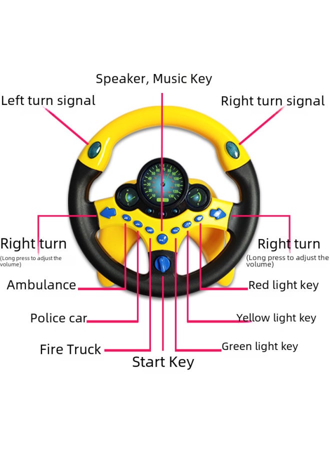 Remote Control Car Toys For Kids - High-speed Off-road Vehicle Led Lights Stunt Action-Color:Pink Steering Wheel  Send Strap + Base + Nano Patch + Suction Cup Patch Weight 600g  - Image 3