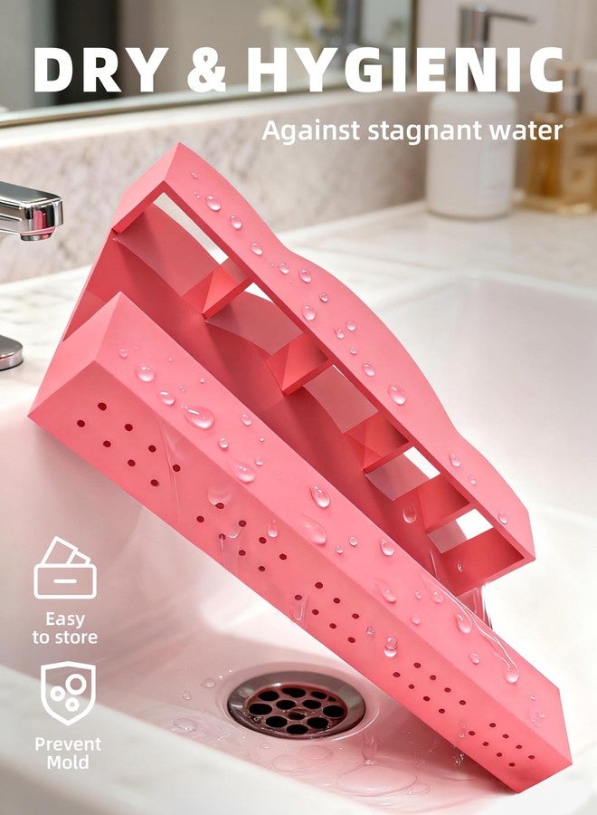 FOOGWEE 9.8" Acrylic Straw Holder for Cabinet Door - Straw Organizer with Ultra-Sticky Adhesive, Kitchen & RV Essensials, 5-Compartment Storage for Reusable Straws & Brushes, Colored Pencils, Markers - Image 4
