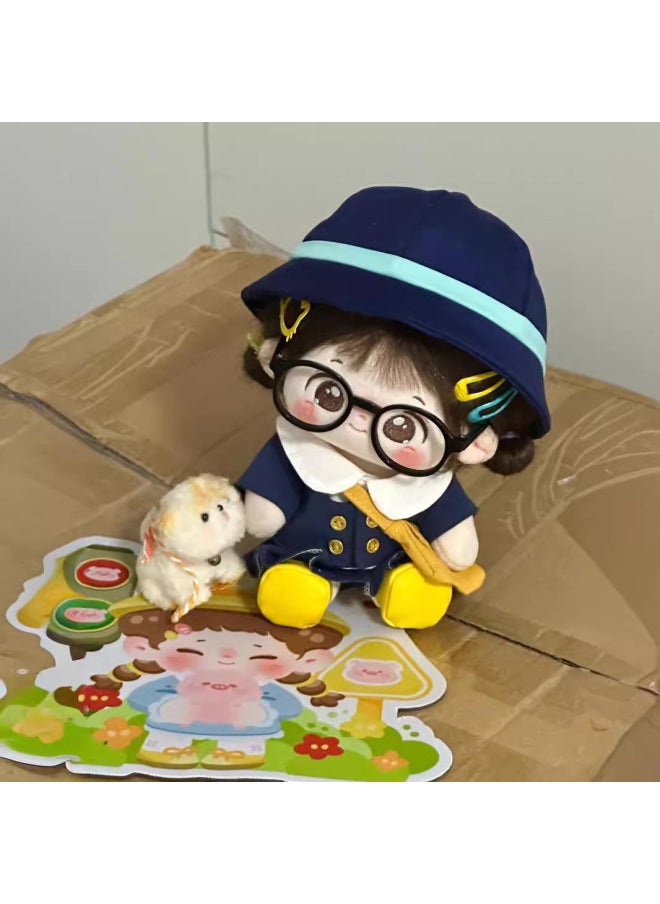 Generic - Cotton Doll 20cm Small Brackets With Bone Naked Doll Clothes 20cm Doll Suit Super Cute Girl Gift-Specifications:20cm Without Skeleton-Color:Small Bracket Hairstyle Love Beautiful Strap Skirt - Image 1