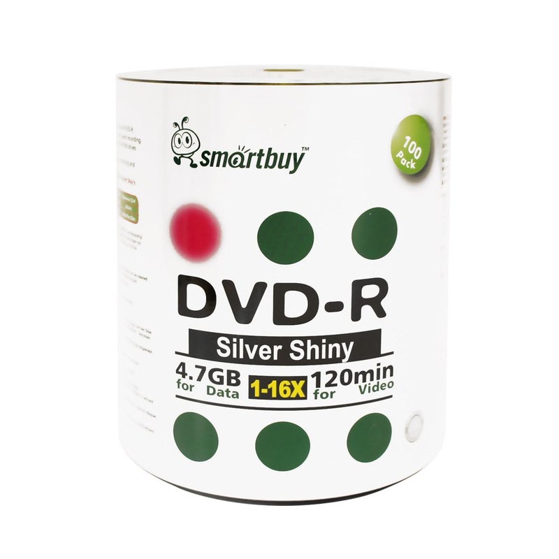 Smartbuy Smart Buy 200 Pack DVD-r 4.7gb 16x Shiny Silver Blank Data Video Movie Recordable Media Disc, 200 Disc 200pk - Image 2