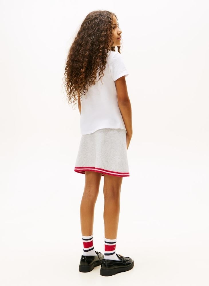 TOMMY HILFIGER Kids Graphic Flock Crew Neck T-Shirt - Image 2