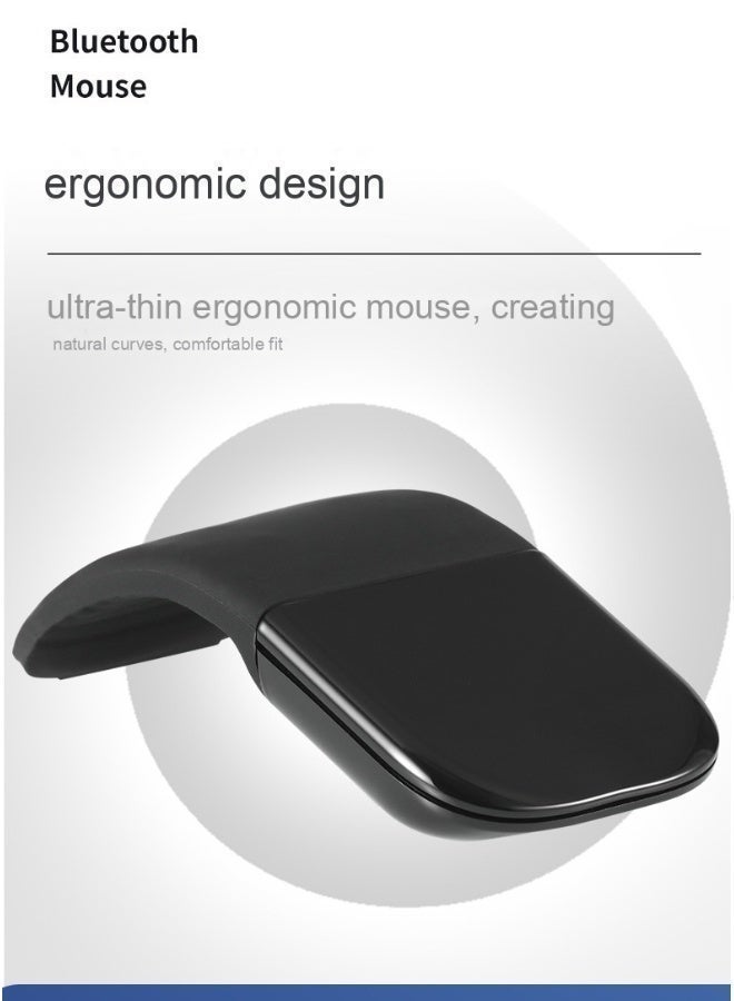 Bluetooth Foldable Wireless Touch Optical Portable Mouse - Image 1
