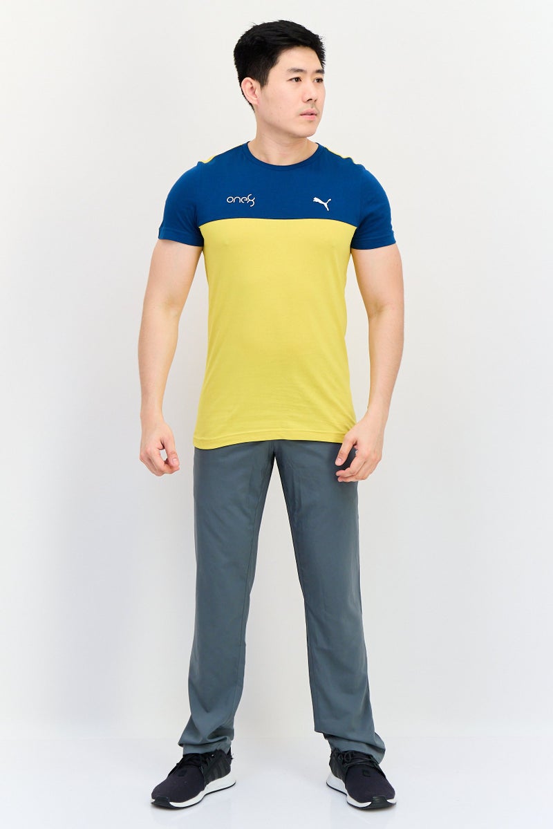 Puma x One8 Men Slim Fit Brand Logo Short Sleeves T-Shirt, Multicolor - Image 2