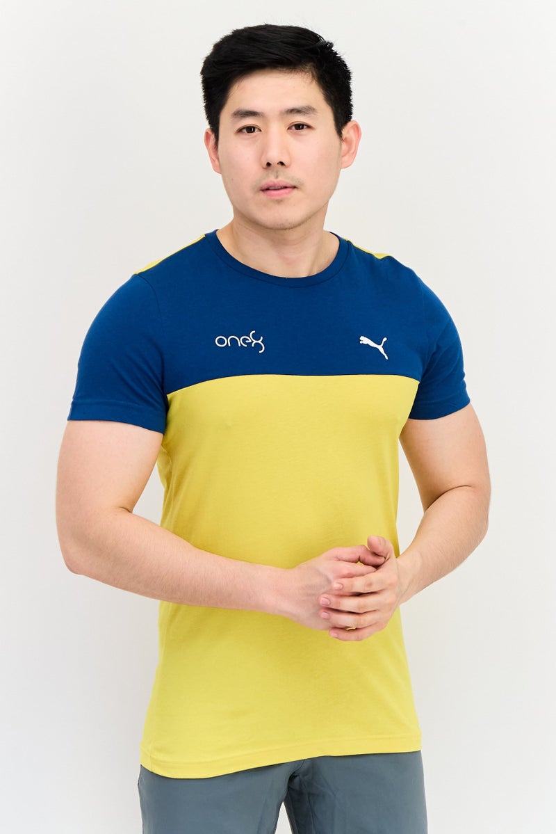 Puma x One8 Men Slim Fit Brand Logo Short Sleeves T-Shirt, Multicolor - Image 1