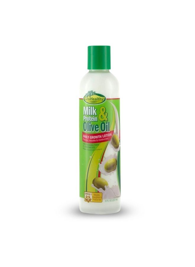 Grohealthy Milk Protein & Olive Oil Daily Hair Growth Lotion Repairs, Rebuilds, Moisturizes and Promotes Growth for Soft, Healthy, Manageable Hair - Sofn'Free GroHealthy - Single - Image 1