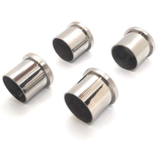 FAPBADRI Wall to Wall Bracket (Conceal Support) for Any 1 inch Curtain Rod/Pipe, Screws & Wallplugs Included, Material - Stainless Steel, Colour - Silver (SS Glossy Finish), Pack of 4 - Image 1