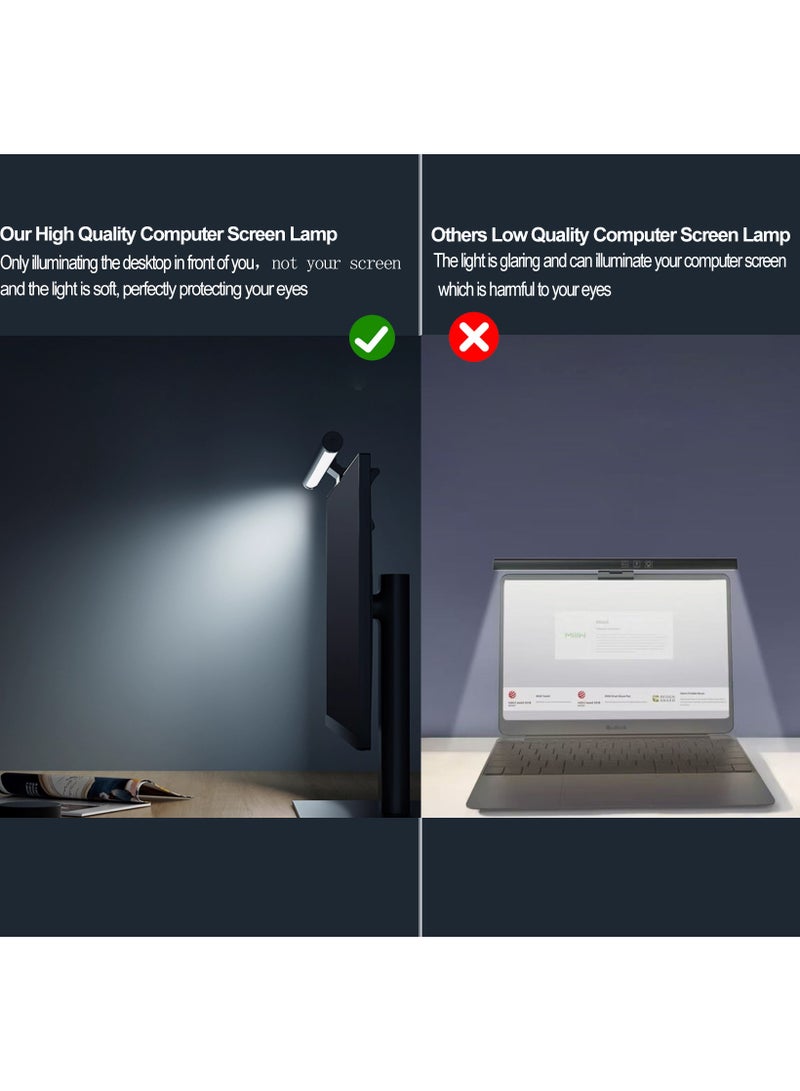 TDAO USB Powered Remote Control Computer Monitor Lamp RA95 High Color Rendering, Restore the True Color of the Screen Touch Laptop Lamp, Eye Caring, No Screen Glare Monitor Light, Dimmable Desk Lamp, Light Bar with Five color temperatures, three levels of brightness adjustment for Work, Office, Home/Gaming/Desk/Protect Your Eyes 420MM/16.5" Black - Image 2