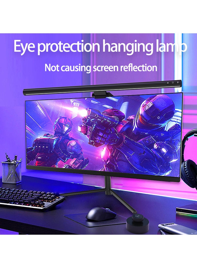 TDAO USB Powered Remote Control Computer Monitor Lamp RA95 High Color Rendering, Restore the True Color of the Screen Touch Laptop Lamp, Eye Caring, No Screen Glare Monitor Light, Dimmable Desk Lamp, Light Bar with Five color temperatures, three levels of brightness adjustment for Work, Office, Home/Gaming/Desk/Protect Your Eyes 420MM/16.5" Black - Image 4