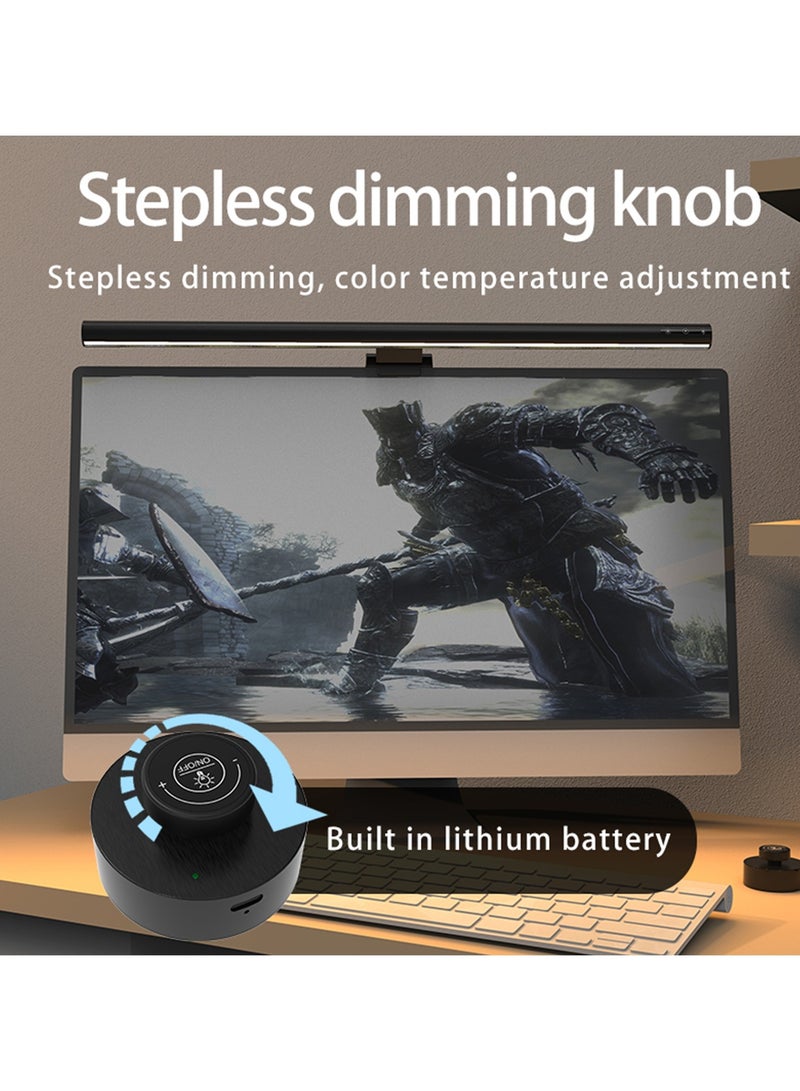 TDAO USB Powered Remote Control Computer Monitor Lamp RA95 High Color Rendering, Restore the True Color of the Screen Touch Laptop Lamp, Eye Caring, No Screen Glare Monitor Light, Dimmable Desk Lamp, Light Bar with Five color temperatures, three levels of brightness adjustment for Work, Office, Home/Gaming/Desk/Protect Your Eyes 420MM/16.5" Black - Image 3