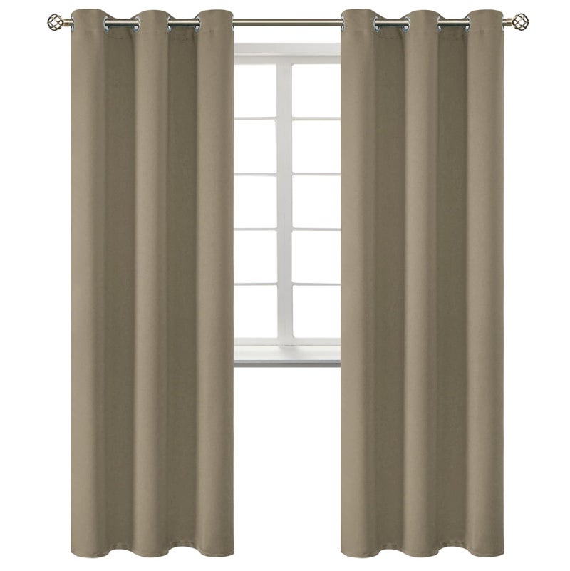 BGment Bress Room الستائر الستائر 84 بوصات - الستائر الحرارية معزولة معالجة ستائر معالجة النافذة لغرفة النوم 2 لوحات 38 × 84 بوصة الكاكاو - Image 1