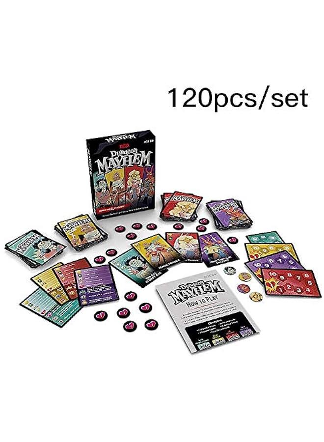 لعبة بطاقات دونجيون مايهم | لعبة بطاقات على نمط السجون والتنانين | 2 – 4 لاعبين، 120 بطاقة - Image 3