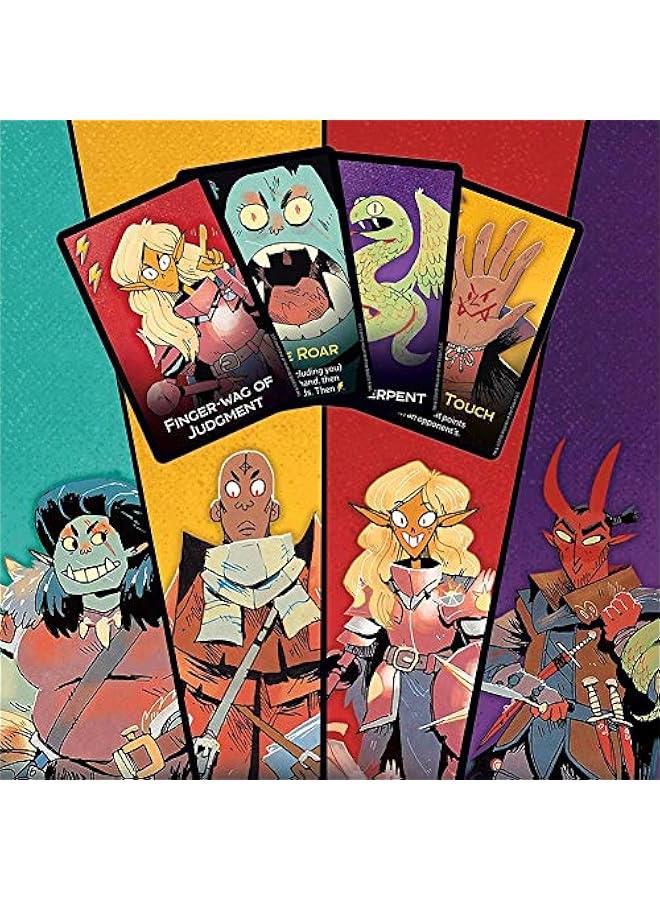 لعبة بطاقات دونجيون مايهم | لعبة بطاقات على نمط السجون والتنانين | 2 – 4 لاعبين، 120 بطاقة - Image 4