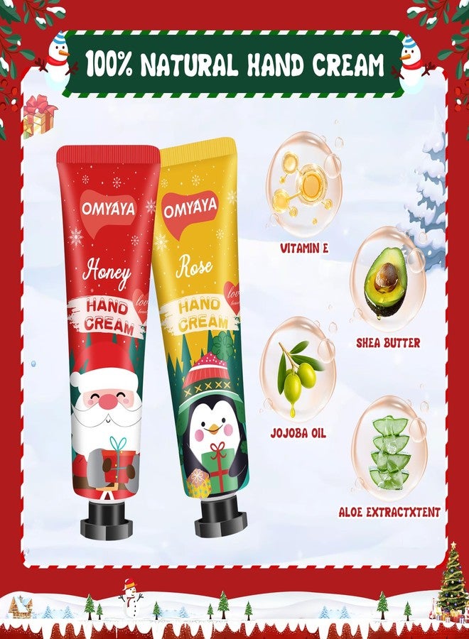 YUEONEWIN 50 Pack Christmas Hand Cream Gifts Set, Bulk Hand Lotion for Party Favors, Moisturizing Mini Hand Lotion , Travel Size Hand Cream for Dry Skin, Ideal Christmas Gifts for Women, Coworkers, Teachers - Image 3