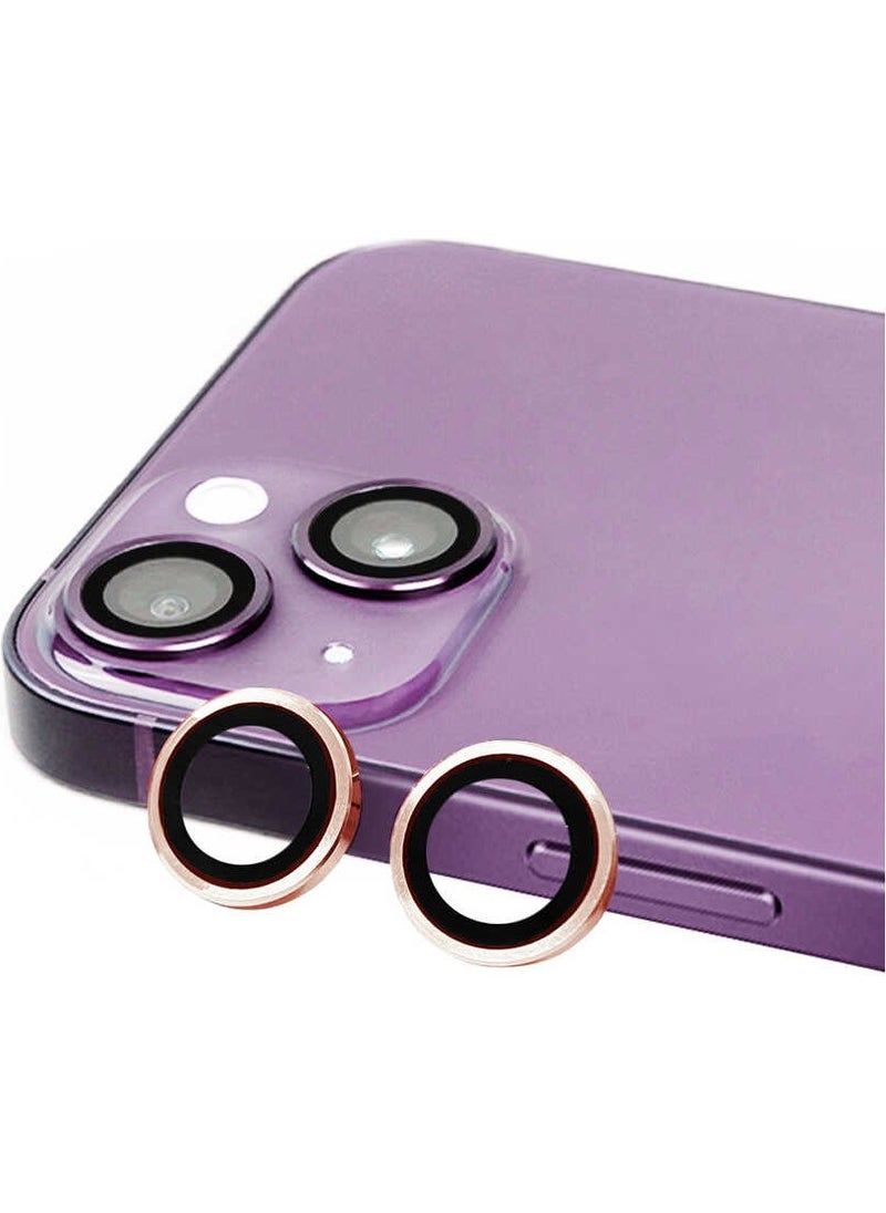 Rona Store iPhone 15 Compatible Zore Cl-07 Camera Lens Protector-Pink 