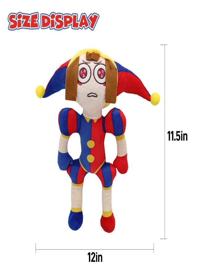 SAJISP The Amazing Digital Circus Plush,11.8" Pomni Plushies Toy Gift, Cute Stuffed Figure Doll for Kids and Adults, Birthday Halloween Christmas Choice for Boys Girls - Image 3