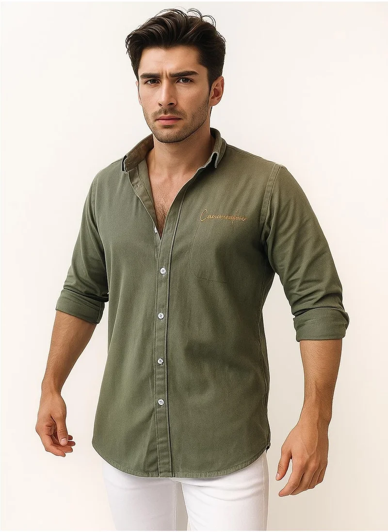 ثوجفيت PREMIUM LINEN SHIRT PACK OF 2 GREEN + PINK
