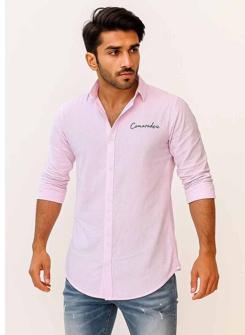 THUGFIT PREMIUM LINEN SHIRT PACK OF 2 GREEN + PINK