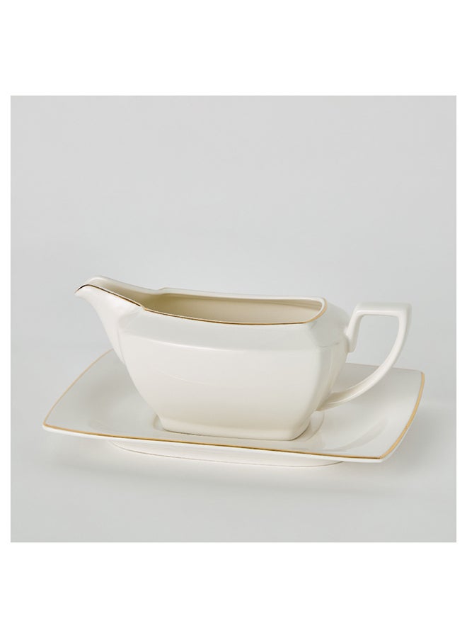 Home Box Peace 2-Piece Gravy Boat Set with Saucer 450 ml - Image 5