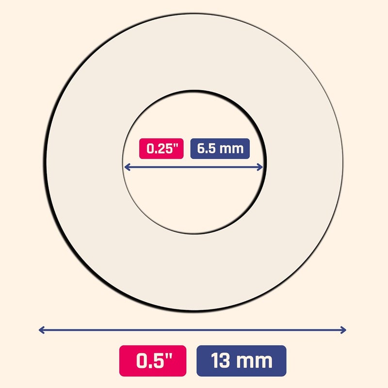 TownStix 4000 قطعة ملصقات تعزيز ثقب واضح لحماية ورق الملفات لصفحات مثقوبة - Image 2