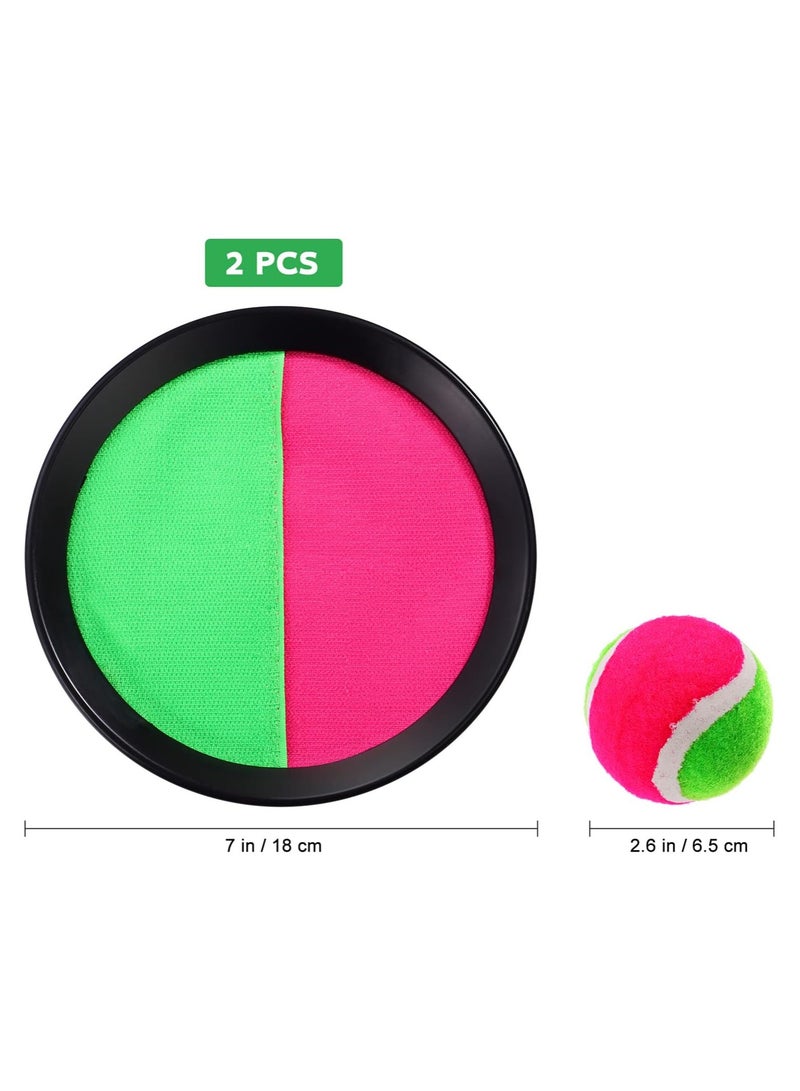 Toyvian Toss And Catch Ball Set Catch Toys Beach Toys Paddle Ball Game Sticky Ball Game Camping Outdle Ball Ball Beach Game Set de jeu pour enfants... - Image 4