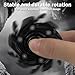 YVBBHE Metal Fidget Spinner for Adults Open Armor Executive Desk Toy for Office Cool Magnet Fidgets EDC Toys for Stress Relief Spin Activated Transformation Spinners for ADHD Autism Black - Image 4