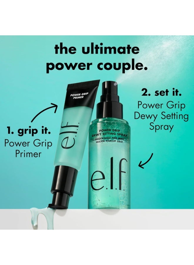 elf Lock Your Look & Glow All Day: elf Power Grip Dewy Setting Spray - 80ml - Image 5