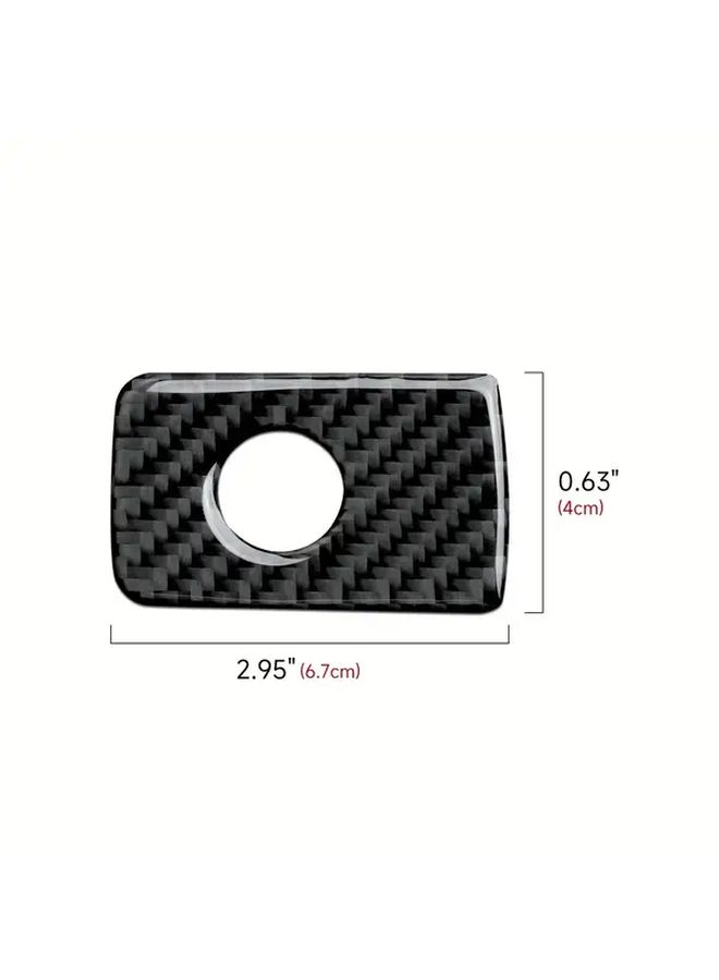 Carbon Fiber Interior Decal Car Storage Panel Sticker For Volkswagen Jetta V 2006 2010 EOS 2006 2010 Golf V VI Mk5 Mk6 Plus R R32 GTI Variant 2004 2014 Left Hand Drive Black - Image 2