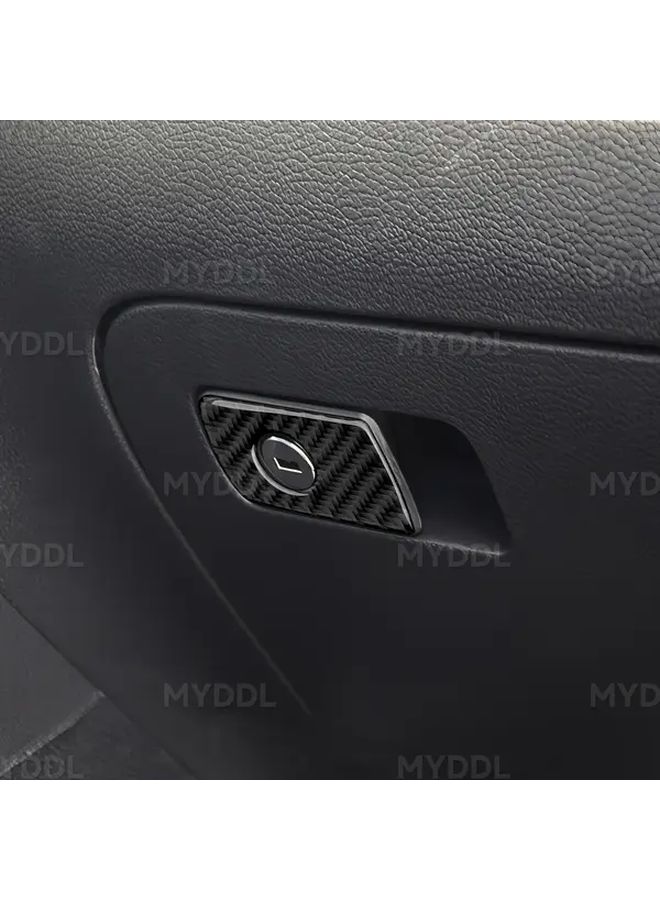 Carbon Fiber Interior Decal Car Storage Panel Sticker For Volkswagen Jetta V 2006 2010 EOS 2006 2010 Golf V VI Mk5 Mk6 Plus R R32 GTI Variant 2004 2014 Left Hand Drive Black - Image 3