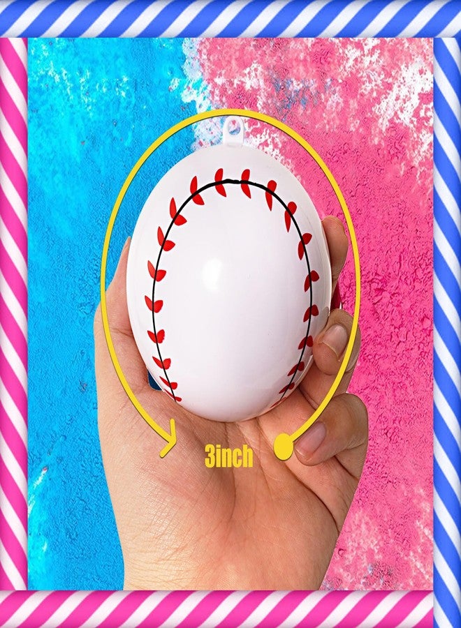 Bkkack 2 Pack Gender Reveal Baseball Pink and Blue Surprise Party and Baby Announcement - Image 3