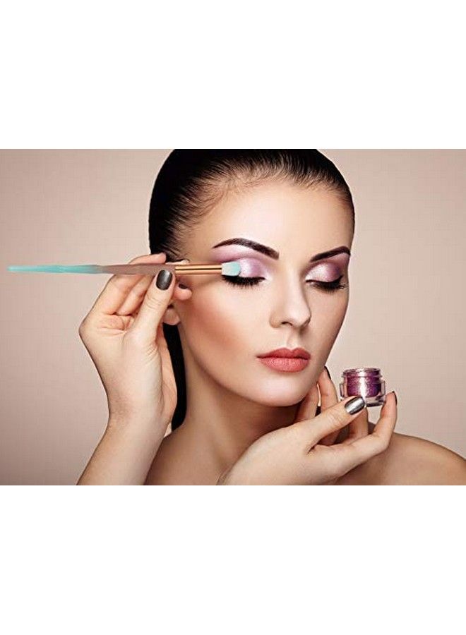 Tenmon Eye Brush Set 20 Pcs Unicorn Eyeshadow Eyeliner Blending Crease It Makeup Brushes Make Up Foundation Eyebrow Eyeliner Blush Cosmetic Concdealer Brushes (Green) - Image 4