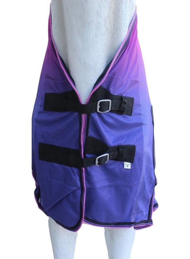 Challenger 74" Horse Mesh Lightweight Breathable Summer Spring Sheet Bellyband 73439 - Image 2