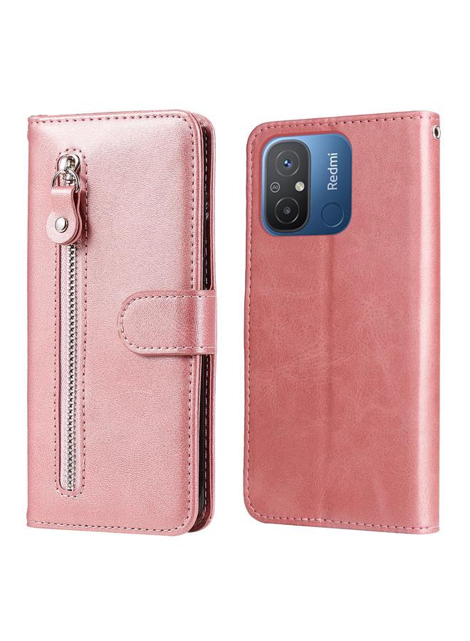 Case For Xiaomi Redmi 11A 4G/12C Calf Texture Zipper Leather Phone Case