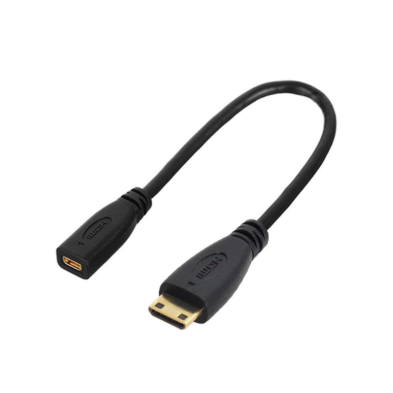 chenyang 787 Inch 4K Mini HDMI 14 CableMini HDMI Male to Micro HDMI Female Cable for Raspberry PiCamera Monitor - Image 2