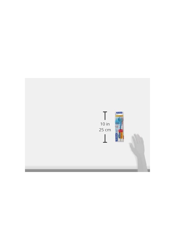 TRISA فرشاة أسنان تريزا إكسترا برو كلين سوفت - عبوة من 2 بلون متنوع - Image 3