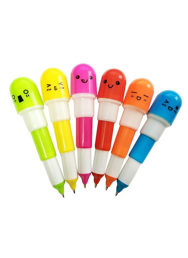 SunAngel - Pill Shaped Pens Retractable Ball Pens,Vitamin Capsule Pens,Nurses Week Office Supplies (24) - Image 1