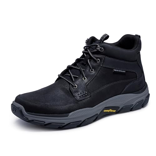 Skechers Men's 204454 Ankle Boot, Black, 9 - Image 1