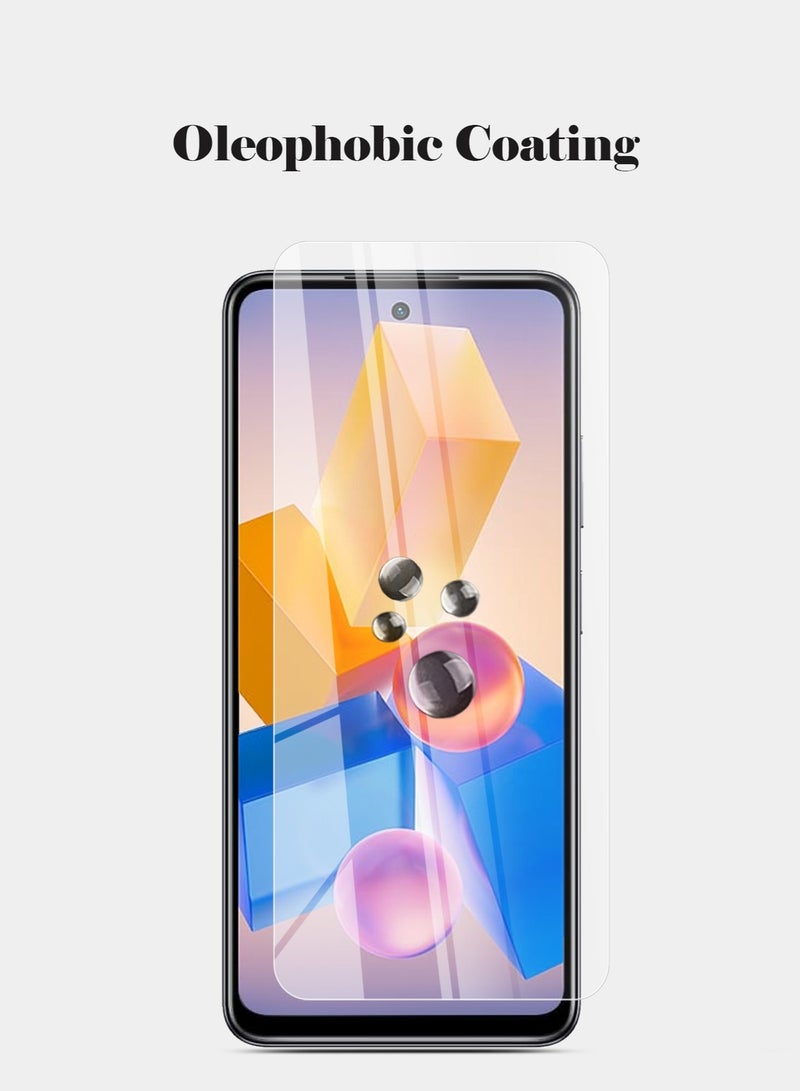 Techie حماية شاشة زجاجية مقسّاة HD لهاتف Infinix Hot 40i - مضادة للانعكاس ومضادة للفقاعات بصلابة 9H وسمك 0.33 مم وحواف مدورة وسهلة التركيب - Image 2