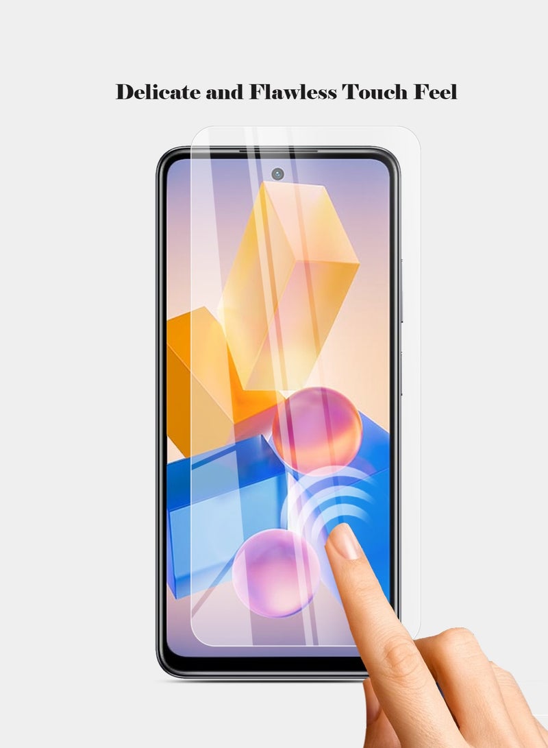 Techie حماية شاشة زجاجية مقسّاة HD لهاتف Infinix Hot 40i - مضادة للانعكاس ومضادة للفقاعات بصلابة 9H وسمك 0.33 مم وحواف مدورة وسهلة التركيب - Image 3