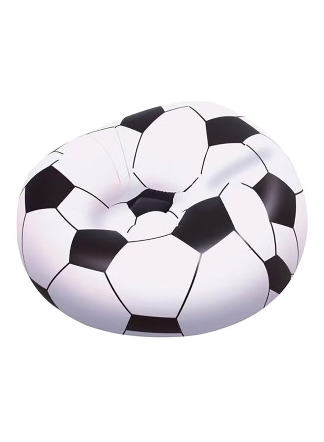 Bestway Inflatable Soccer Chair 114×112×71 cm Model 75010 – Comfortable Air Chair No Filling – Inflatable Lounge Seat for Kids & Adults – Floor Chair for Bedroom & Garden - Image 4