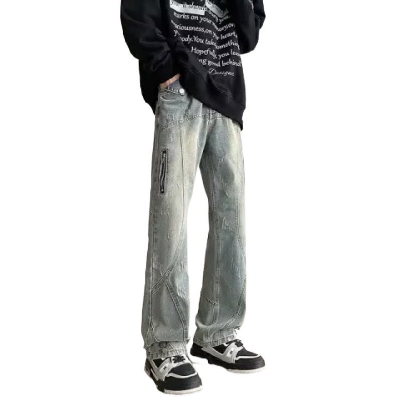 Unisex Classic Denim Jeans Loose Fit Daily Outdoor Wear - Image 5
