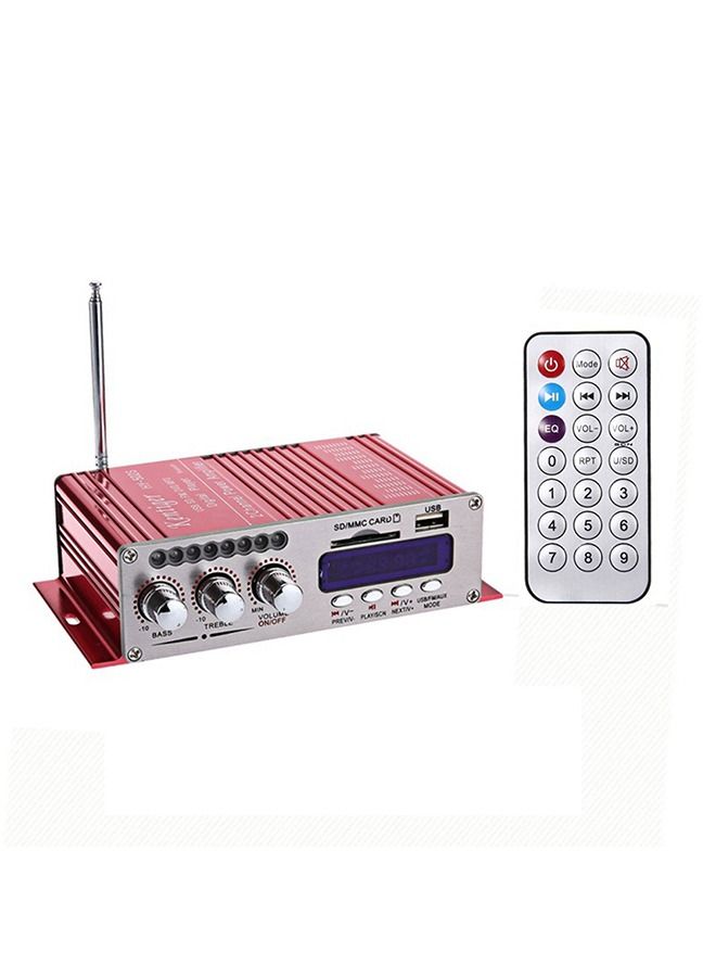 Mini BT Stereo Audio Power Amplifier Portable Sound Amp with Remote Control for Home and Car  - Image 1