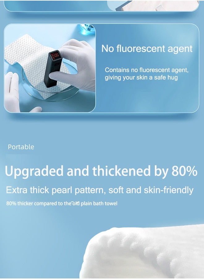 Generic 6 Sets Disposable Travel Towels【 Consist of 2 Pack Bath Towels, 2 Pack Hair Drying towels, 2 pack Face towel (4 Piece Towels)】,Durable Large Portable Thicken Camping Towels for Travel Hotel, Business Trip Swimming, Pet Towels, Sauna Spa Hot Spring Water Play ,Bath Towel Size 70cm×40cm, Hair Towel Size 25cm×65cm, Face Towel Size 30cm×70cm  - Image 5