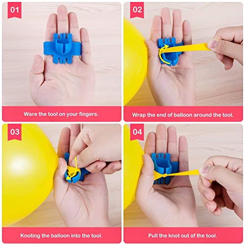 XLSFPY Balloon arch kit and Balloon Garland Kit, 2 Pack Balloon Garland Strips - 2 Pack Balloon Glue Point Dots Stickers - 2 Balloon Tie Tools and 20 Balloon Clips for Ballon Arch kits Party Wedding Birthday - Image 4