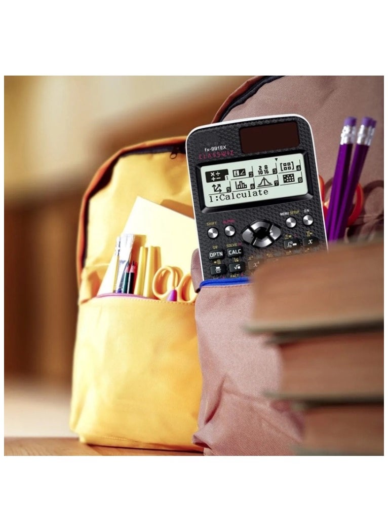 Shadoo 991EX Multifunctional Statistics Base Matrix Vector Calculator – Black